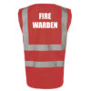 HVV Red Fire Warden Back
