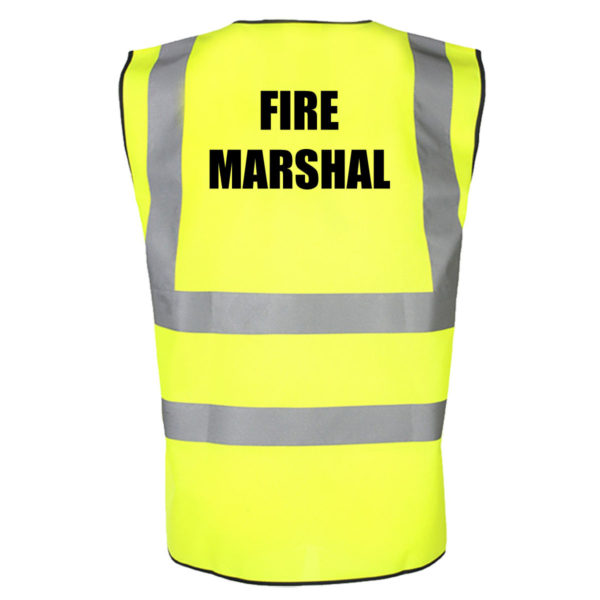 HVV Yellow Fire Marshal Back