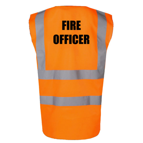 HVV Orange Fire Officer Back