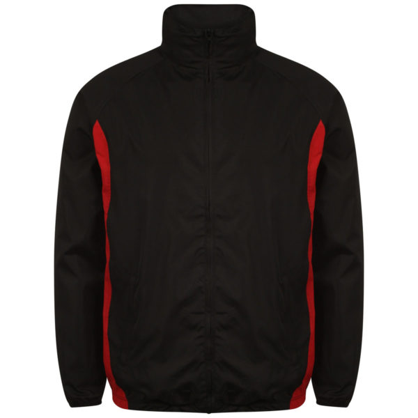 Tracksuit Top Black Red