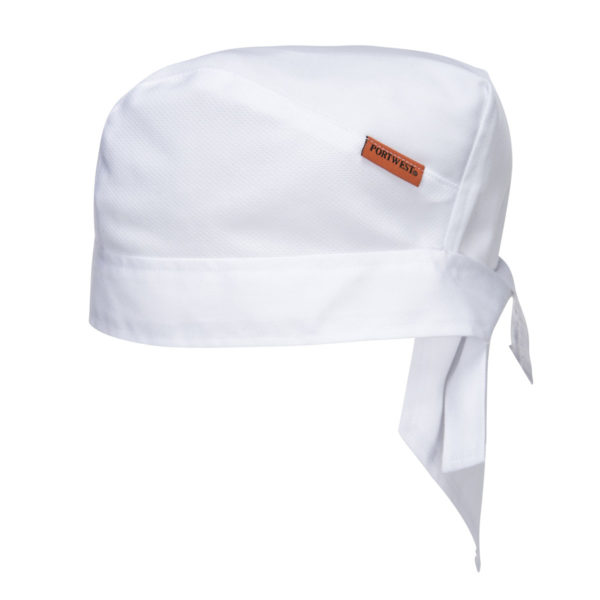Portwest Mesh Air Pro Chefs Kitchen Catering Work Cooling Bandana Tie Hat 