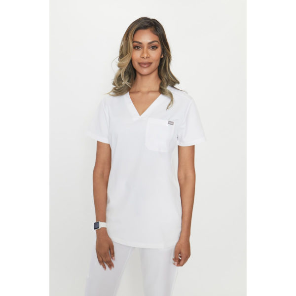 FIGS Catarina Scrub Tops for Women — Classic Fit, 1 Pocket, Four-Way  Stretch, Anti-Wrinkle Women's Medical Scrub Top, Black, XXS : :  Fashion