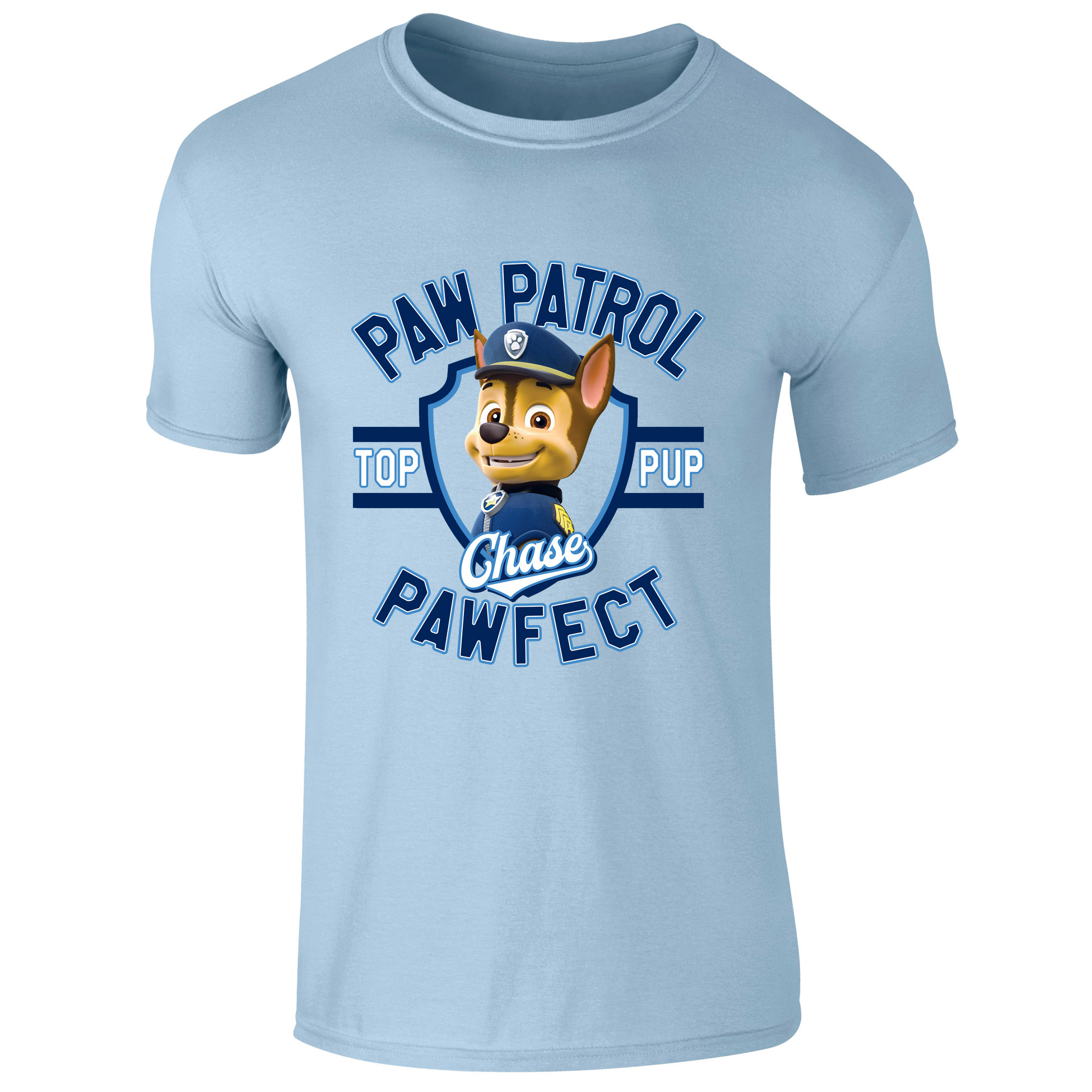 Nickelodeon Paw Patrol 'Chase' Top Pup Pawfect Kids Short Sleeve Printed T Shirt Workwear World